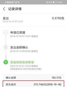 支付宝里买的黄金怎么撤销不了