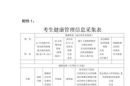 高中信息采集表健康状况怎么填