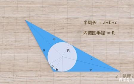 三角形周长乘以内切圆半径是啥