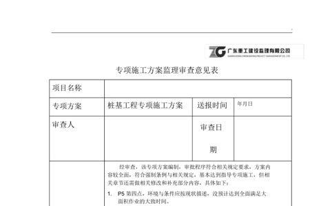 高支模方案监理审批意见怎么写