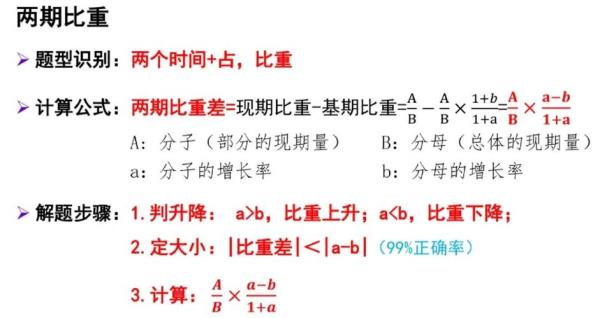 两期比重差推导过程