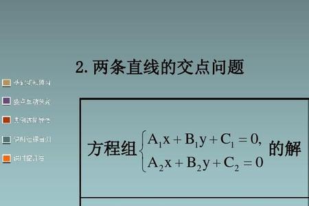 交点坐标是什么