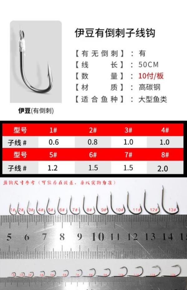 伊势尼鲫鱼钩怎么选号