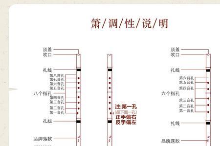 洞箫尺寸对照表