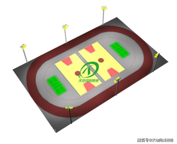 如何在田径场布置的氛围场景