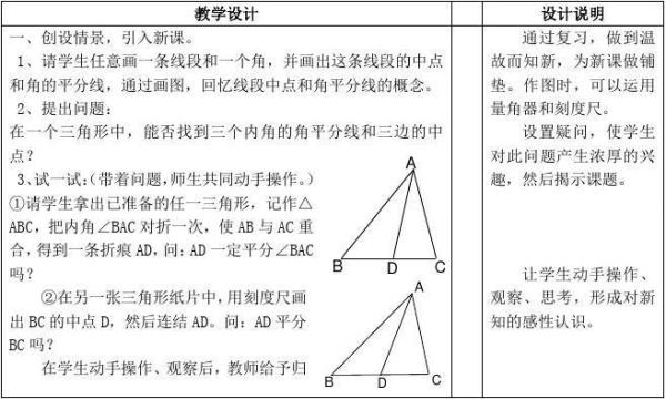 三角形的角平分线和底边的关系