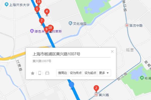 上海中山北路黄兴路属于哪个区