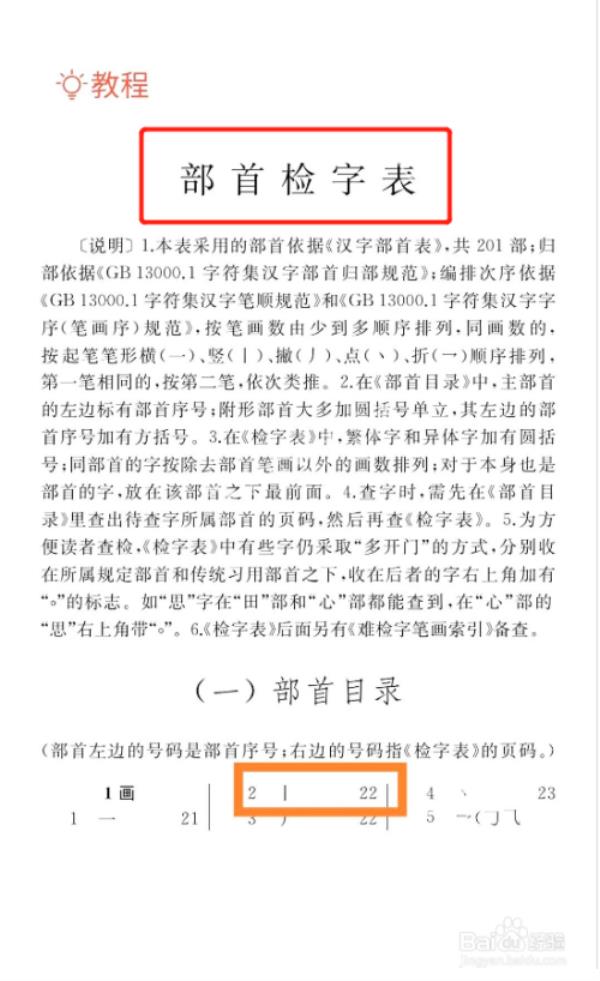 部首页码指的是什么