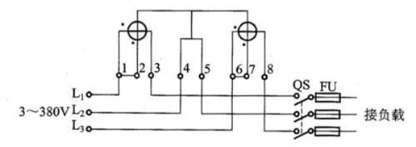 三相电表从开关上口还是下口接