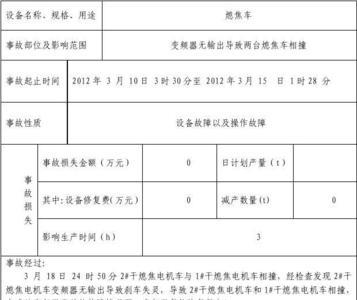 特种设备事故上报的时限和要求