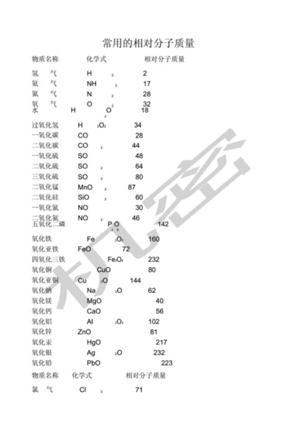 磷钼酸喹啉的相对原子质量