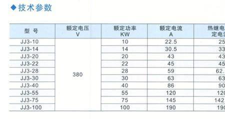 电机功率对应电压