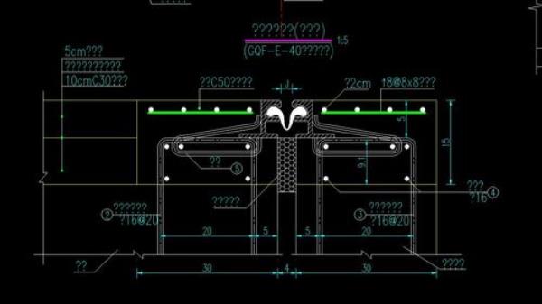 图纸怎么看收缩缝