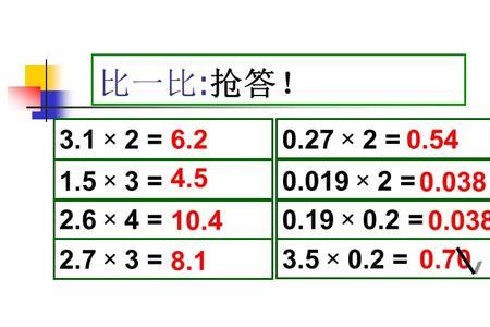 乘20%等于乘什么小数