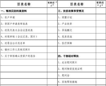 扶贫档案印章六个格子怎么填写