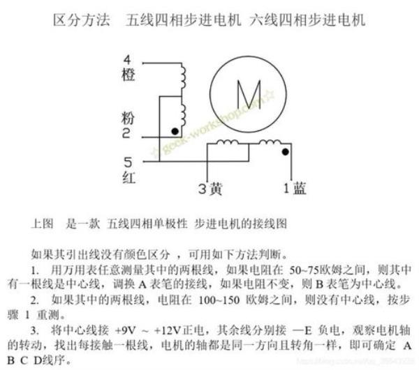 2相4线步进电机怎么接线