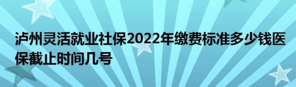 2022年唐山灵活就业社保缴纳时间