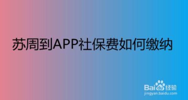 手机上哪个app可以交社保自己交