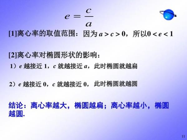 阿波罗尼斯圆的离心率公式