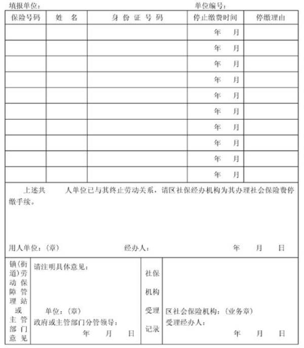 长沙员工社保停保怎么办理