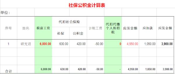 社保公司加个人一共多少