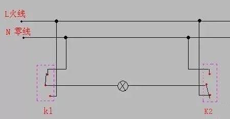 一线一灯一插一开关怎样接