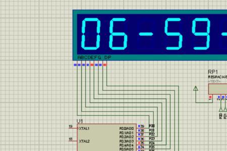 led数码管在proteus中怎么找