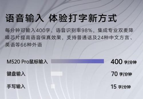 讯飞语音鼠标m520使用教程