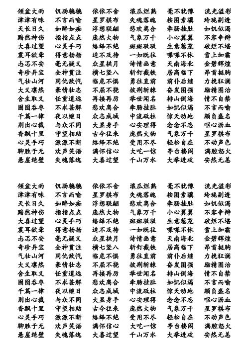 什么名什么大四字词语