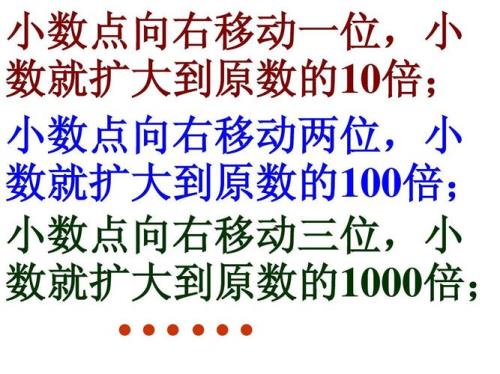 小数点的八个意义法则规律