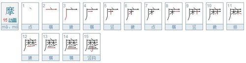 蔡的笔画顺序怎么写