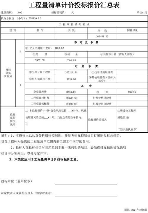 投标报价浮动率怎么填