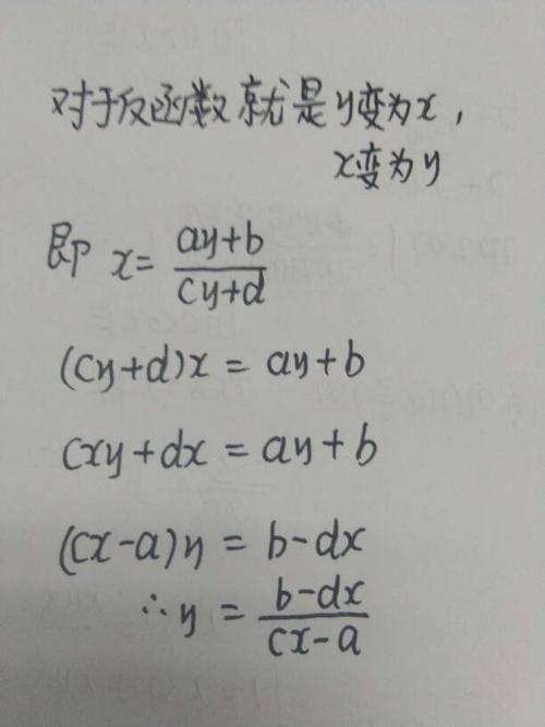 反函数与原函数的关系公式