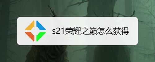 s21双清步骤