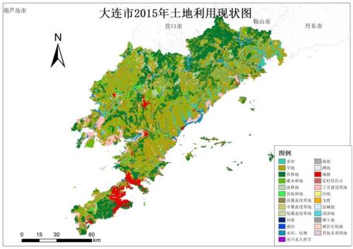 大连地势高低图