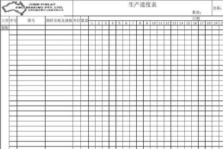 怎样做生产进度表