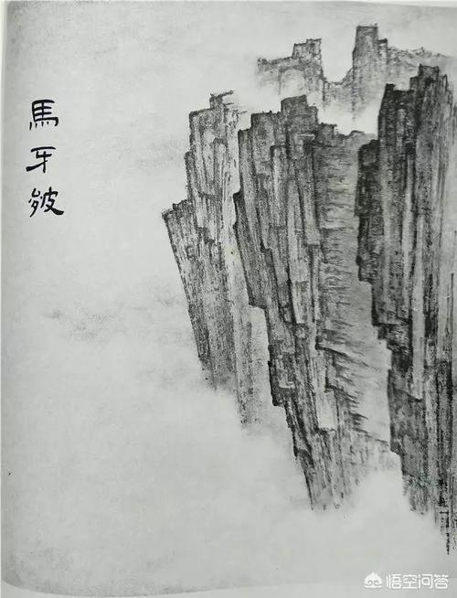 山石立体感画法