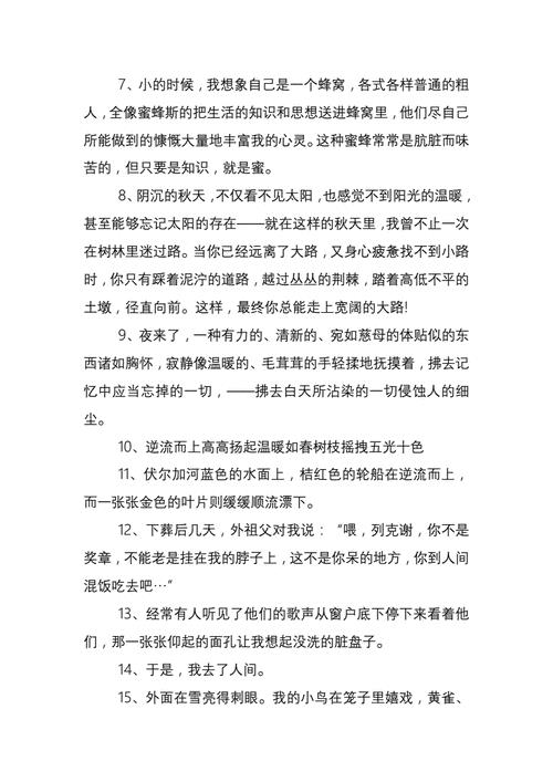 高尔基母亲好句好段赏析