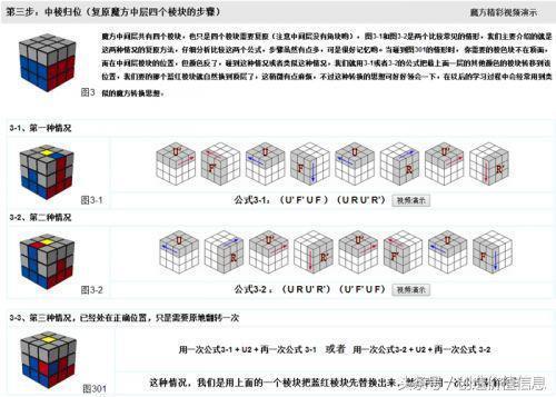 三阶魔方最后一层公式是什么