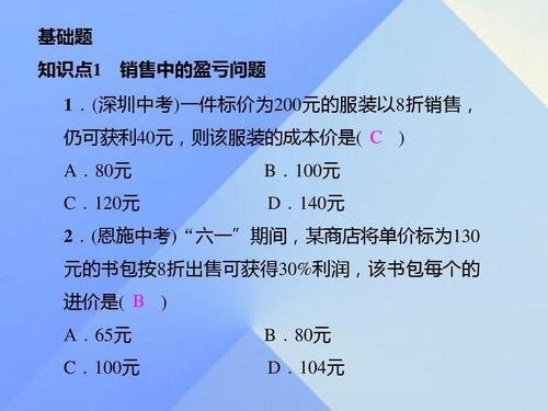 盈亏问题5大题型详解