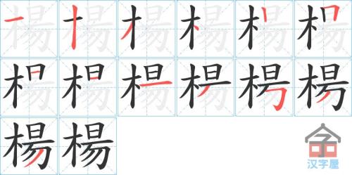 杨字有几画