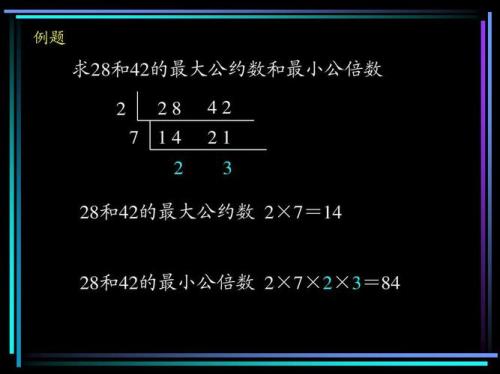 怎样求最小公约数