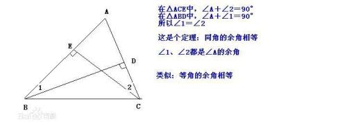 什么是等角和同角