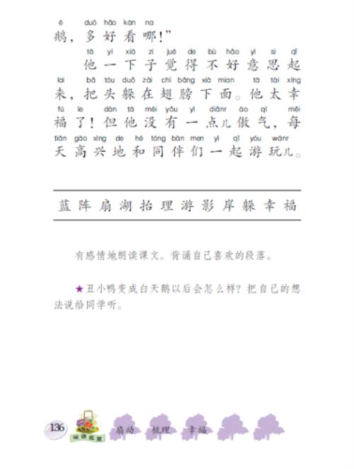 丑小鸭给我们的启示成语