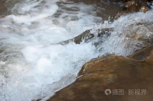 形容山间湍急流水的诗词