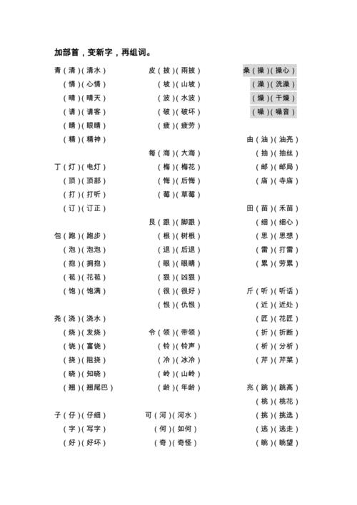 每的部首组成新字