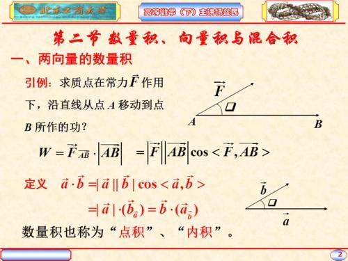 向量的数量积的运算