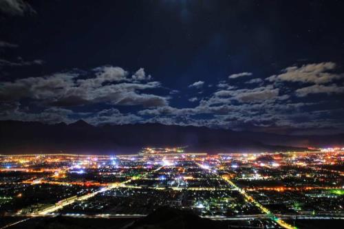 拉萨夜景绝佳观赏地