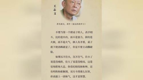 王志文语录男人经典句子